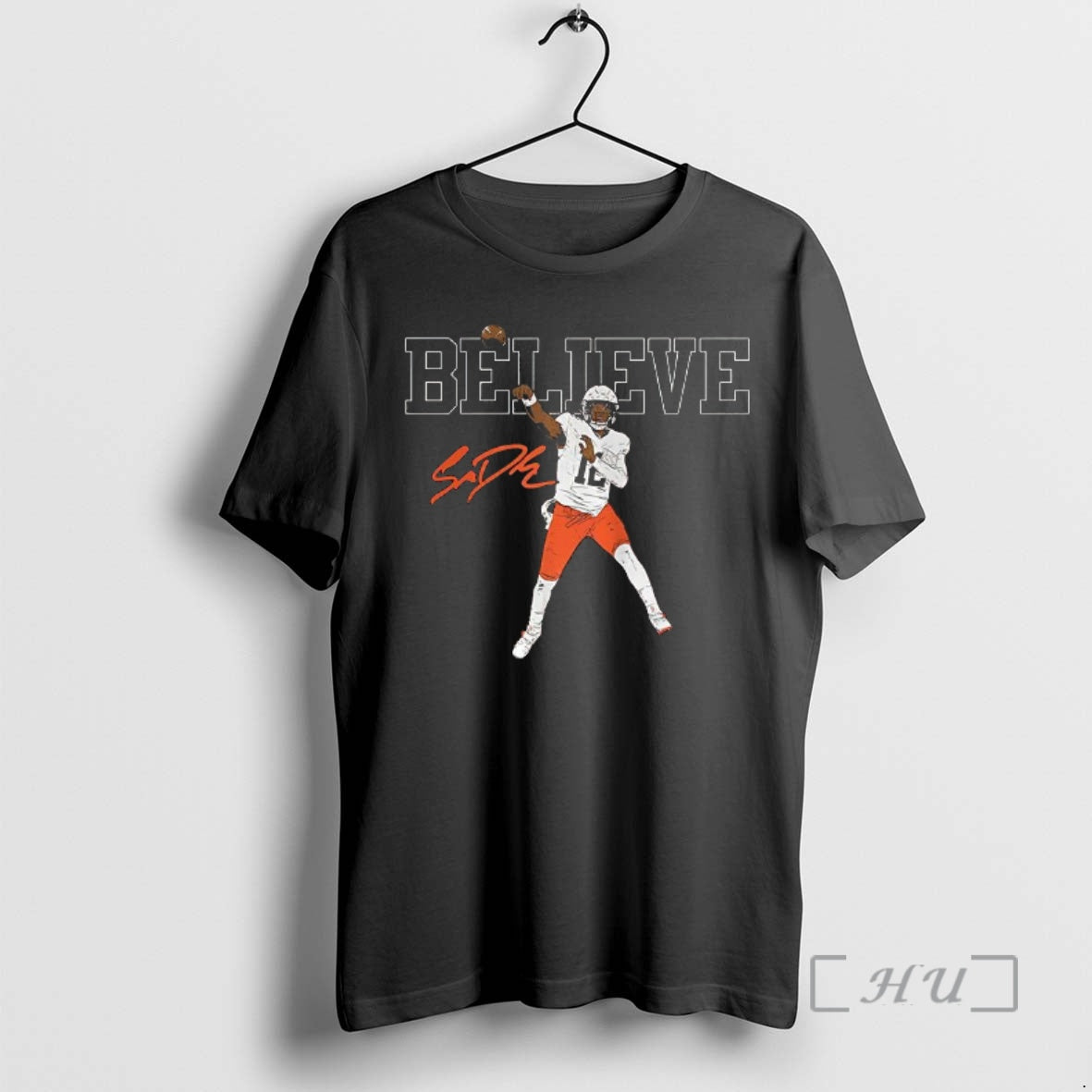 Officials Shedeur Sanders Cleveland Browns Football Believe Signature T-Shirts, Hoodie, Sweatshirt - T-Shirt, Sweatshirt, Hoodie