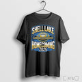 Officials Shell Lake Homecoming 2025 Lakers Vs Warcats Football Match T Shirt Unisex T-shirt, Sweatshirt, Hoodie, Long Sleeve Tee - T-Shirt, Sweatshirt, Hoodie