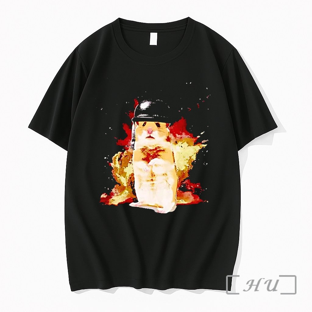Officials Shocked Hamster Military Helmet Graphic Black Unisex T-shirt, Sweatshirt, Hoodie, Long Sleeve Tee - T-Shirt, Sweatshirt, Hoodie