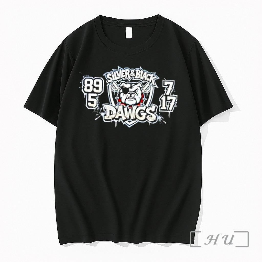 Officials Silver And Black Dawgs Pirate Bulldog Unisex T-shirt, Sweatshirt, Hoodie, Long Sleeve Tee - T-Shirt, Sweatshirt, Hoodie