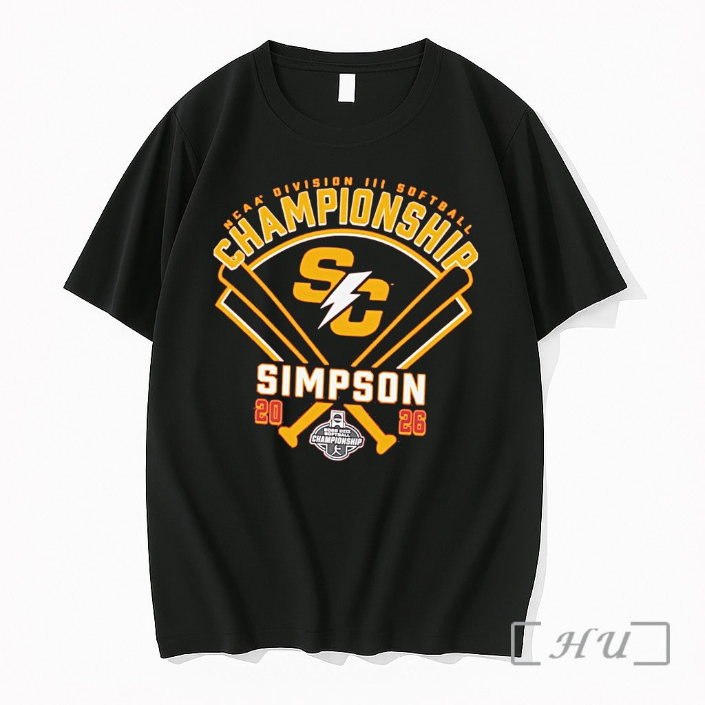 Officials Simpson Softball Ncaa Division Ii Softball Championship 2026 Tee Unisex T-shirt, Sweatshirt, Hoodie, Long Sleeve Tee - T-Shirt, Sweatshirt, Hoodie