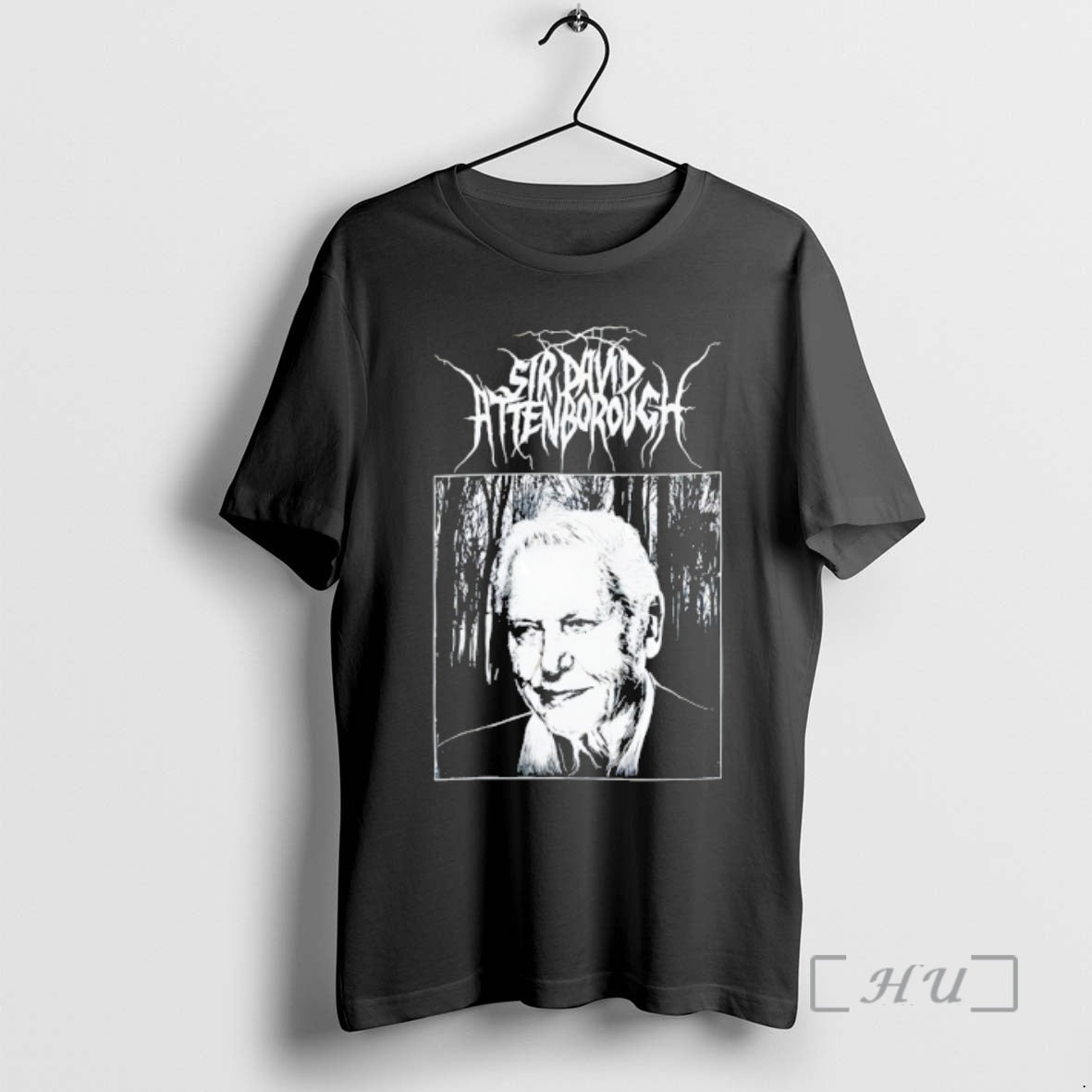 Officials Sir David Attenborough Black Metal Vintage Unisex T-shirt, Sweatshirt, Hoodie, Long Sleeve Tee - T-Shirt, Sweatshirt, Hoodie