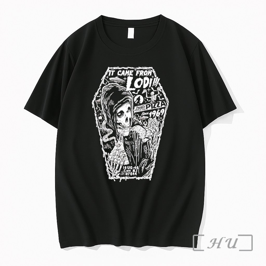 Officials Skeleton Pizza It Came From Lodi Since 1969 Unisex T-shirt, Sweatshirt, Hoodie, Long Sleeve Tee - T-Shirt, Sweatshirt, Hoodie