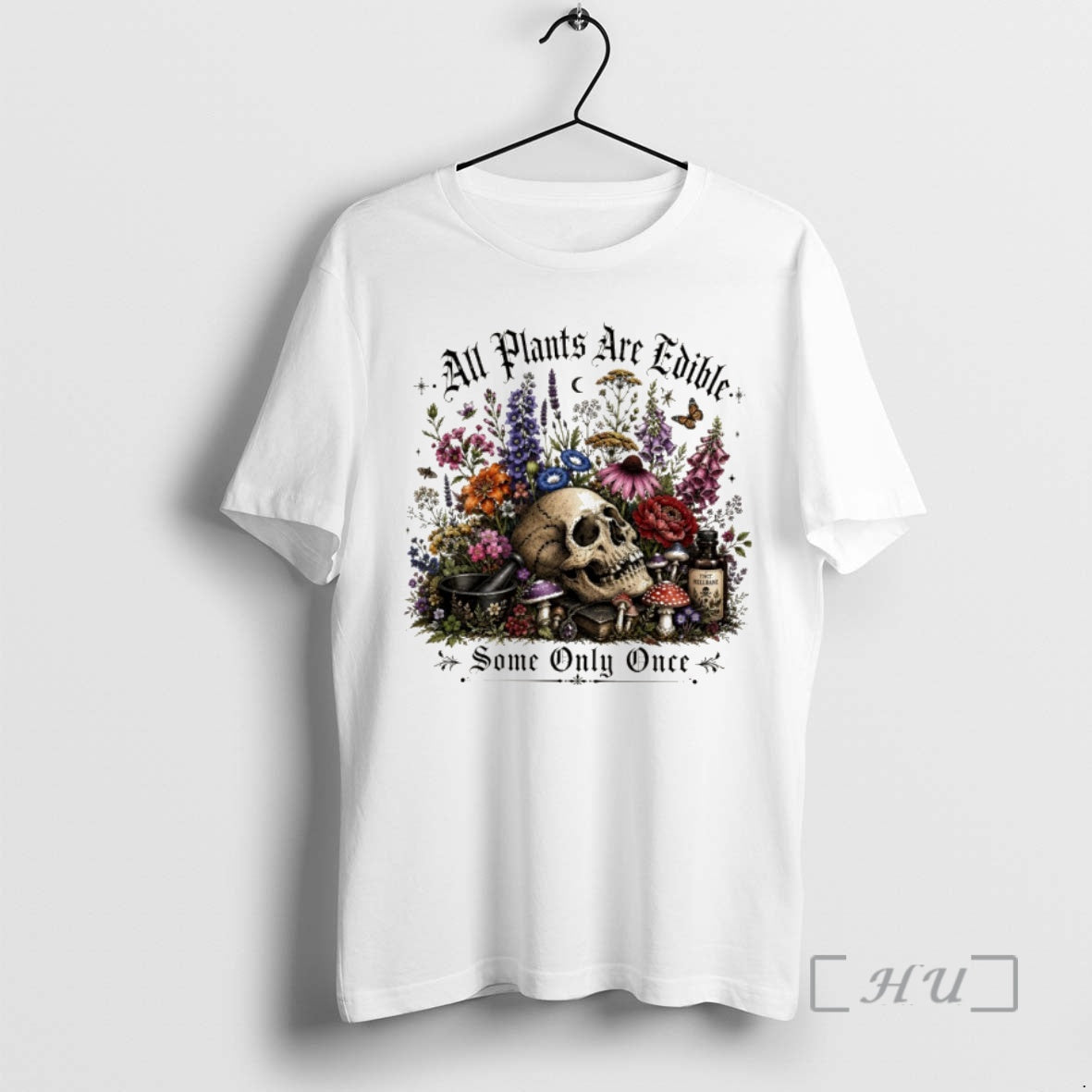 Officials Skeleton Skull All Plants Are Edible Some Only Once Vintage Premium T Shirts Sweater - T-Shirt, Sweatshirt, Hoodie