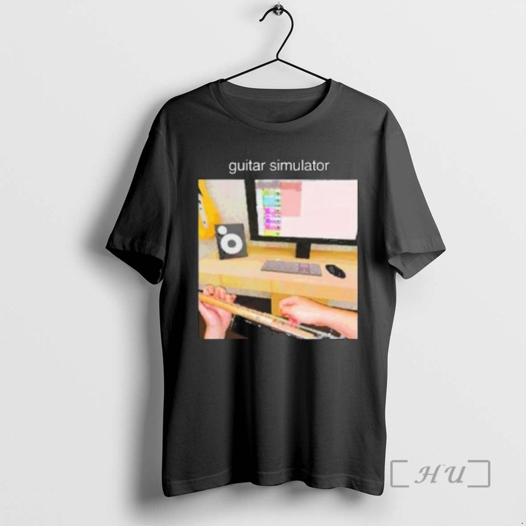 Officials Skull Guitar Simulator Circle Black T-Shirts, Hoodie, Sweatshirt - T-Shirt, Sweatshirt, Hoodie