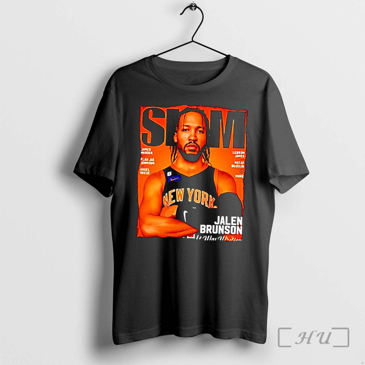 Officials Slam Magazine Jalen Brunson New York Basketball Black Unisex T-shirt, Sweatshirt, Hoodie, Long Sleeve Tee - T-Shirt, Sweatshirt, Hoodie