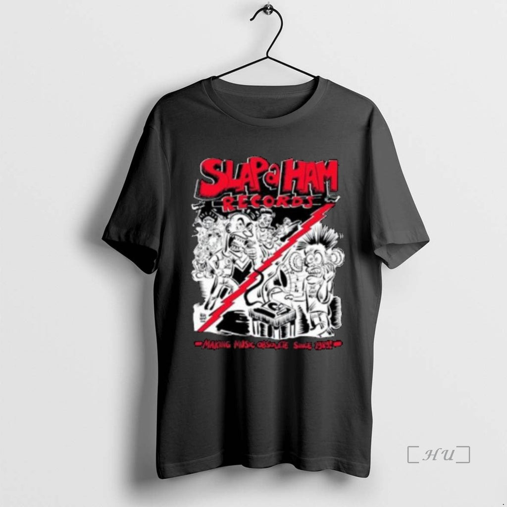 Officials Slap Ham Records Making Music Obsolete 2025 Circle Black T-Shirts, Hoodie, Sweatshirt - T-Shirt, Sweatshirt, Hoodie