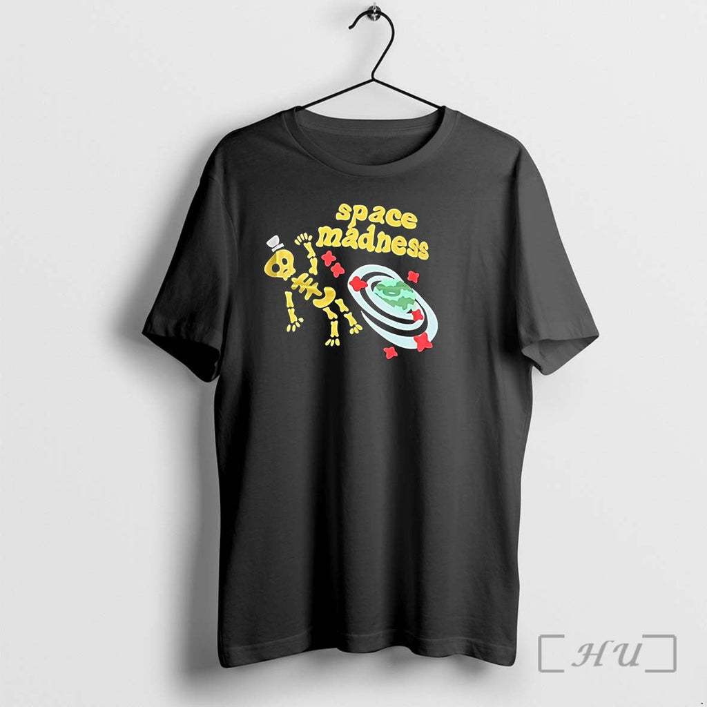 Officials Space Madness Golden Skeleton Top Hat Planet Black Unisex T-shirt, Sweatshirt, Hoodie, Long Sleeve Tee - T-Shirt, Sweatshirt, Hoodie