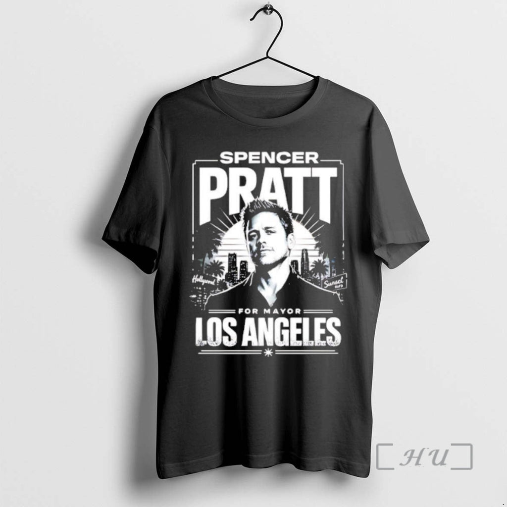 Officials Spencer Pratt For Mayor Los Angeles Elector Unisex T-shirt, Sweatshirt, Hoodie, Long Sleeve Tee - T-Shirt, Sweatshirt, Hoodie