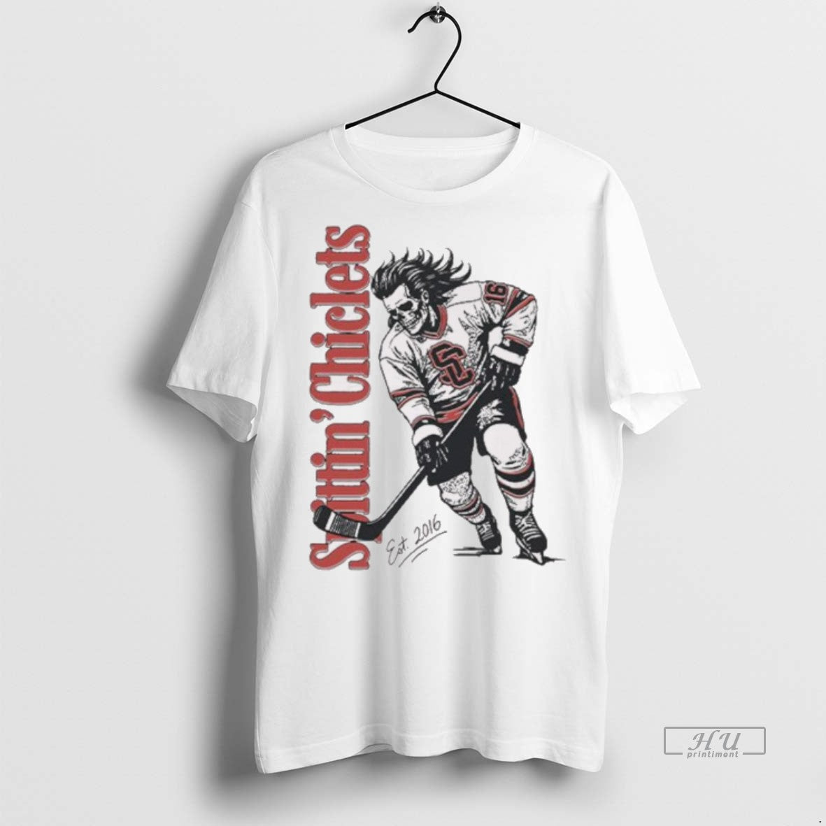 Officials Spittin Chiclets Skullet Vertical Ice Hockey Est Shirt Sweater Unisex T-shirt, Sweatshirt, Hoodie, Long Sleeve Tee - T-Shirt, Sweatshirt, Hoodie