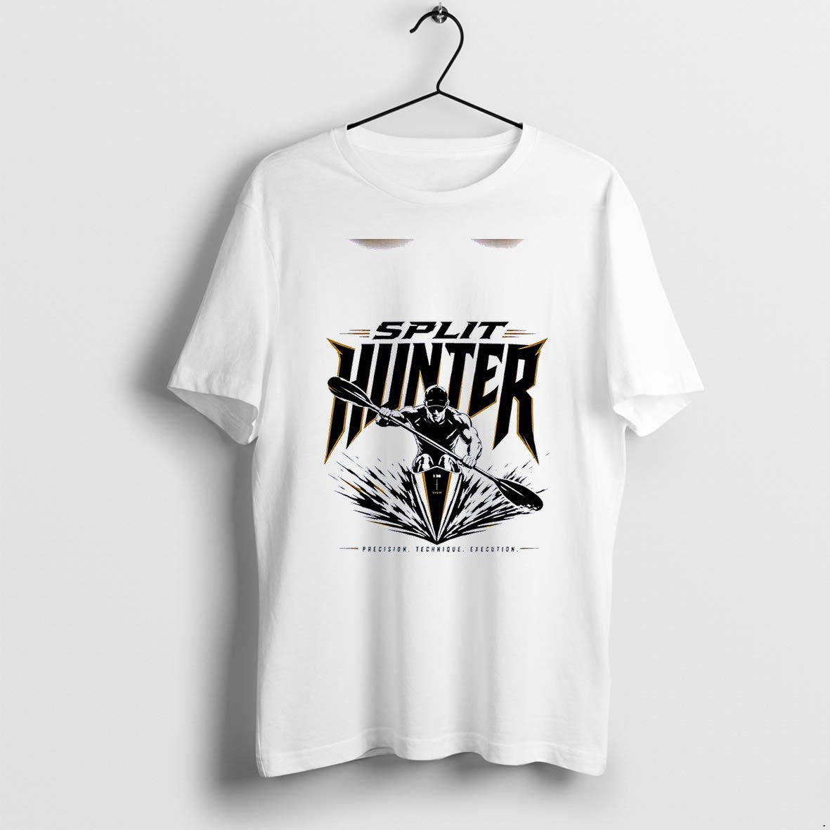 Officials Split Hunter Kayaking Sprint Athlete Precision Technique Execution 2026 Competition White - T-Shirt, Sweatshirt, Hoodie