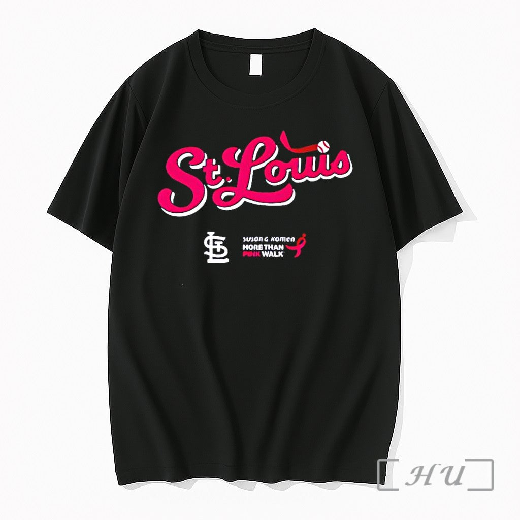 Officials St Louis Cardinals Baseball Susan G Komen More Than Pink Walk Premium T Shirts Unisex T-shirt, Sweatshirt, Hoodie, Long Sleeve Tee - T-Shirt, Sweatshirt, Hoodie