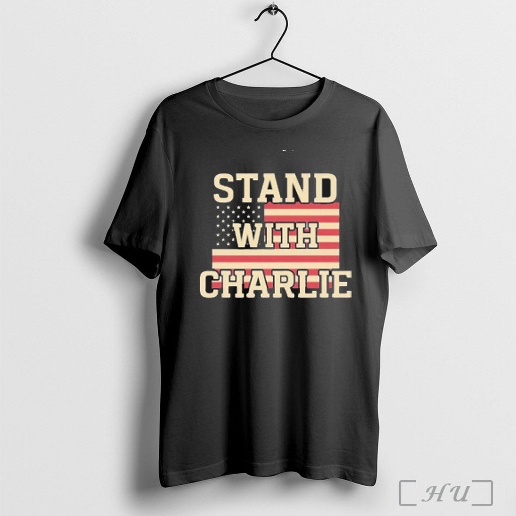 Officials Stand With Charlie Kirk T Shirt Unisex T-shirt, Sweatshirt, Hoodie, Long Sleeve Tee - T-Shirt, Sweatshirt, Hoodie