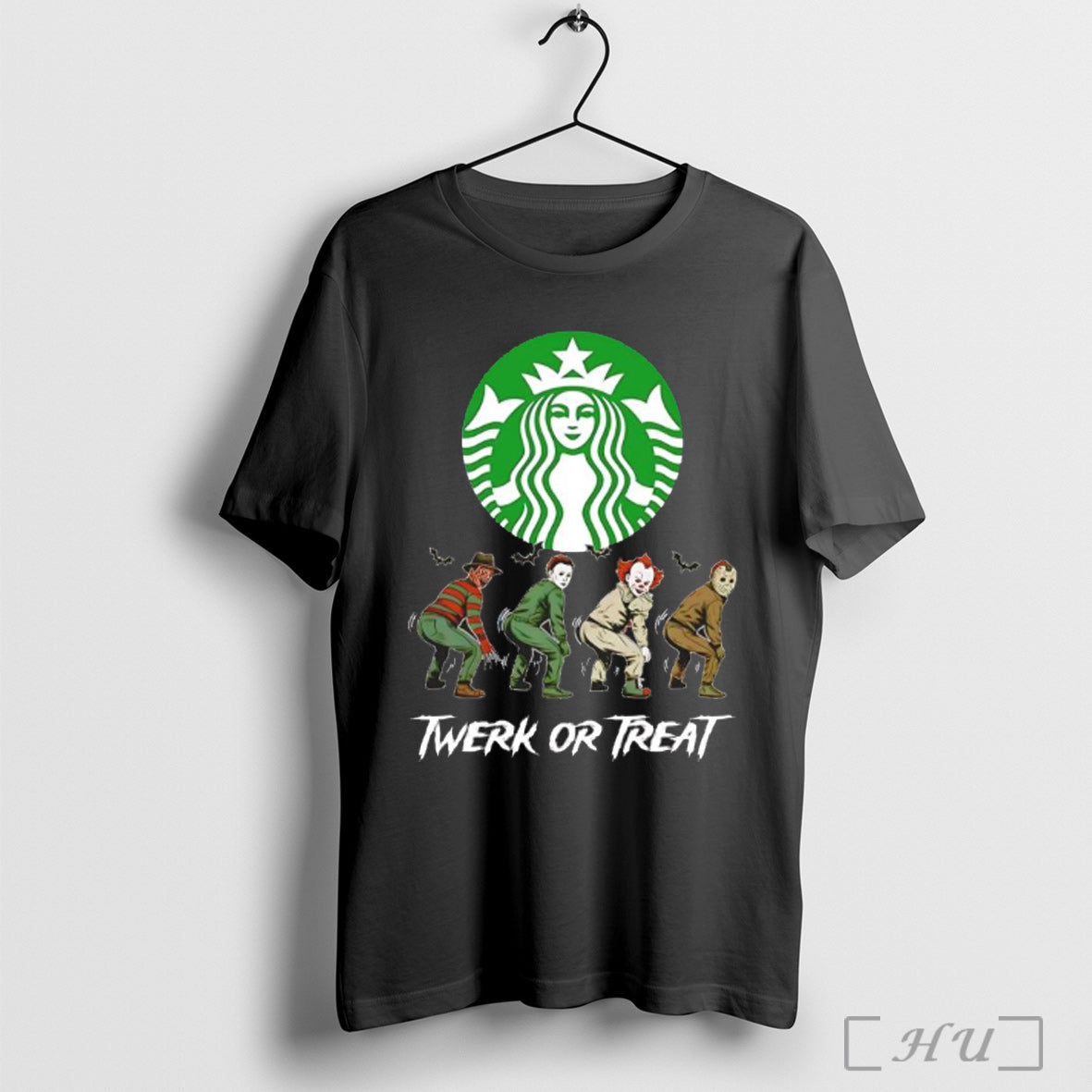 Officials Starbucks Twerk Or Treat Halloween Character T Shirt Unisex T-shirt, Sweatshirt, Hoodie, Long Sleeve Tee - T-Shirt, Sweatshirt, Hoodie