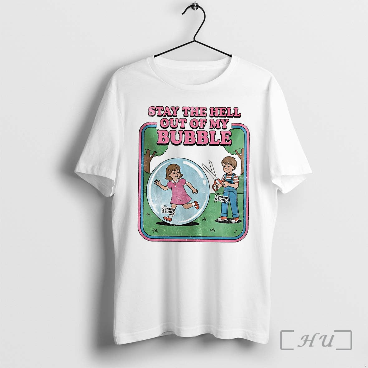 Officials Stay The Hell Out Of My Bubble Premium T Shirts Sweater Hoodie Jpg Unisex T-shirt, Sweatshirt, Hoodie, Long Sleeve Tee - T-Shirt, Sweatshirt, Hoodie