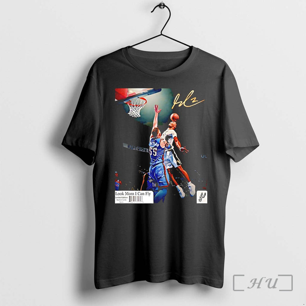 Officials Stephon Castle Dunk Of The Year San Antonio Spurs Basketball Signature Premium T Shirts - T-Shirt, Sweatshirt, Hoodie