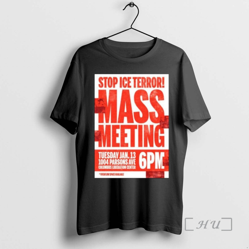 Officials Stop Ice Terror Mass Meeting January 13 2026 T-Shirts, Hoodie, Sweatshirt - T-Shirt, Sweatshirt, Hoodie