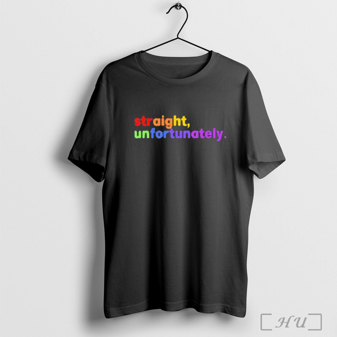Officials Straight Unfortunately Lgbtq Rainbow T Shirt Unisex T-shirt, Sweatshirt, Hoodie, Long Sleeve Tee - T-Shirt, Sweatshirt, Hoodie