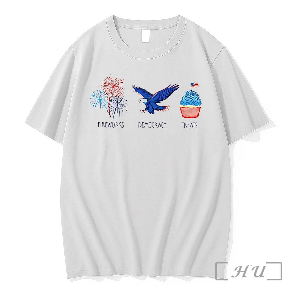 Officials Subtle Fdt Anti Trump 4th Of July Fireworks Democracy Treats Premium T Shirts Sweater - T-Shirt, Sweatshirt, Hoodie