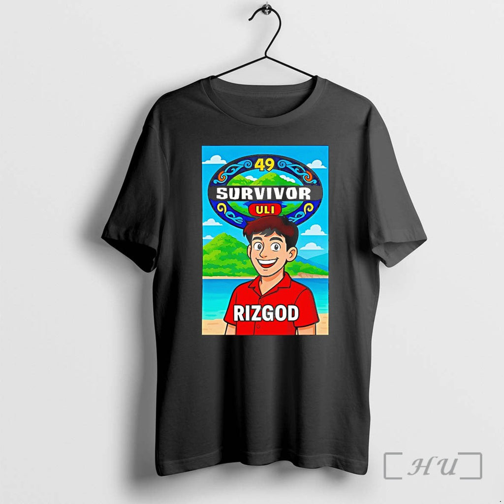 Officials Survivor 49 Rizgod Uli Cartoon Premium T Shirts Sweater Hoodie Jpg Unisex T-shirt, Sweatshirt, Hoodie, Long Sleeve Tee - T-Shirt, Sweatshirt, Hoodie