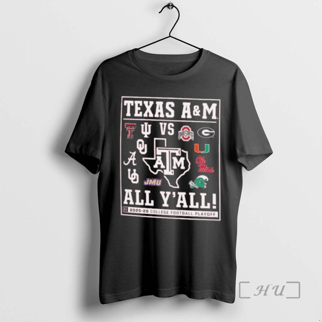 Officials Texas Am Aggies Cfp Tamu Vs All Yall T-Shirts, Hoodie, Sweatshirt - T-Shirt, Sweatshirt, Hoodie