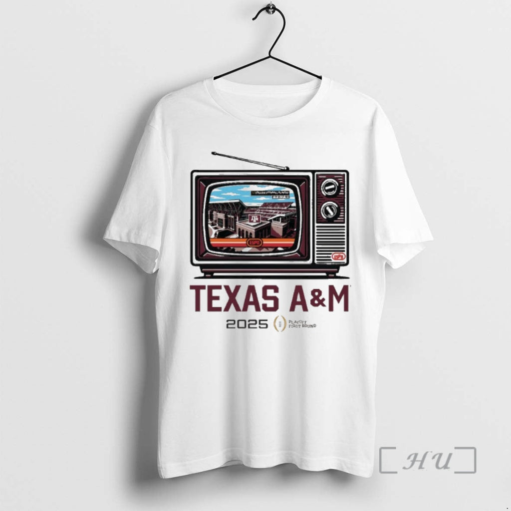 Officials Texas Am Aggies Tv Stadium Cfp 1st Round T-Shirts, Hoodie, Sweatshirt - T-Shirt, Sweatshirt, Hoodie