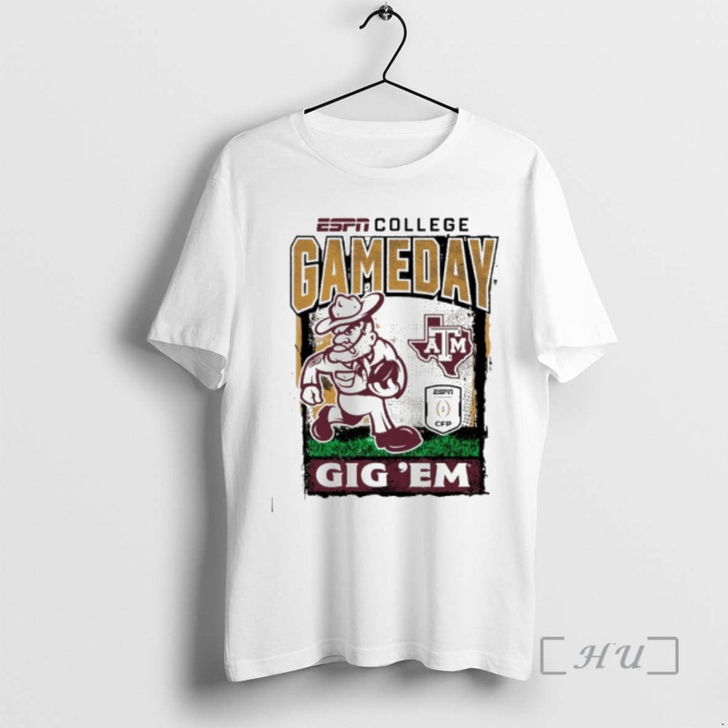 Officials Texas Am Cfp Gameday 1st Round Mascot Gig Em T-Shirts, Hoodie, Sweatshirt - T-Shirt, Sweatshirt, Hoodie