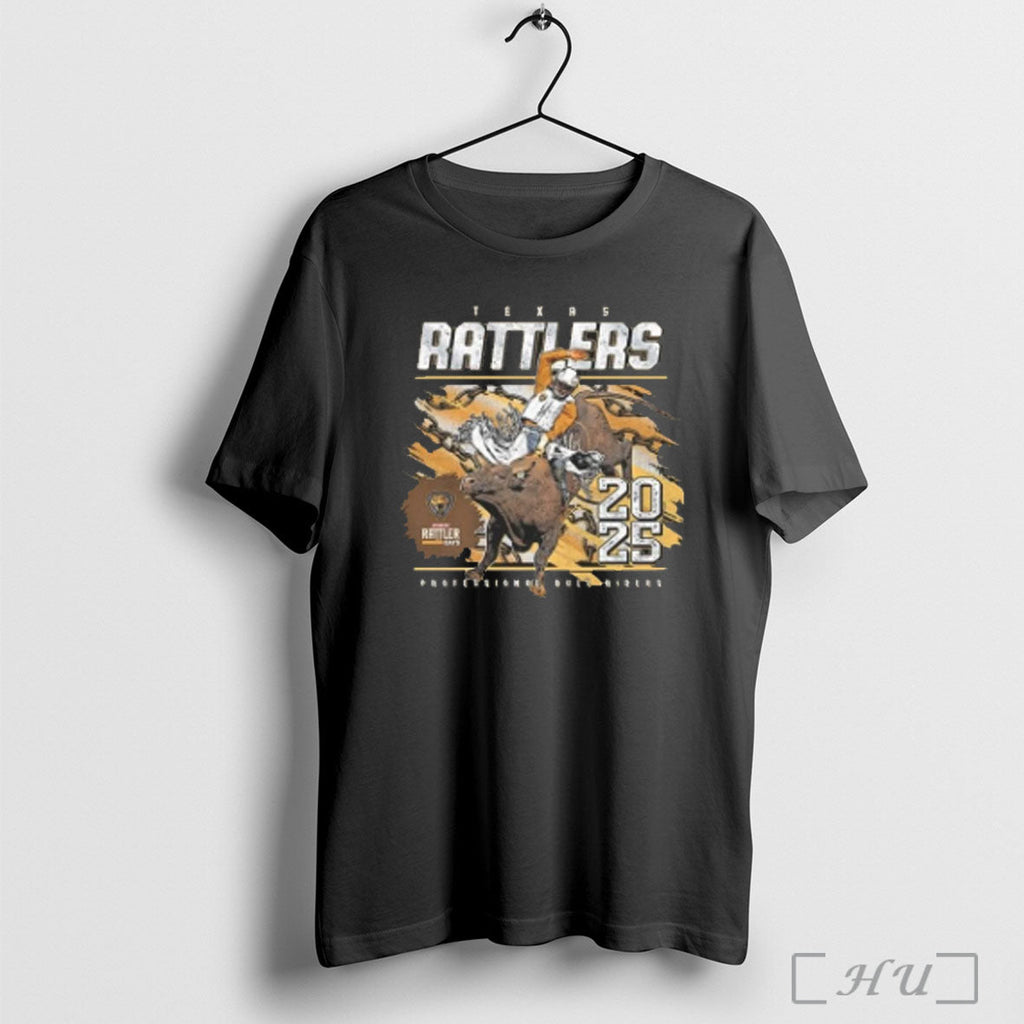Officials Texas Rattlers 2025 Event Professional Bull Riders T Shirt Unisex T-shirt, Sweatshirt, Hoodie, Long Sleeve Tee - T-Shirt, Sweatshirt, Hoodie