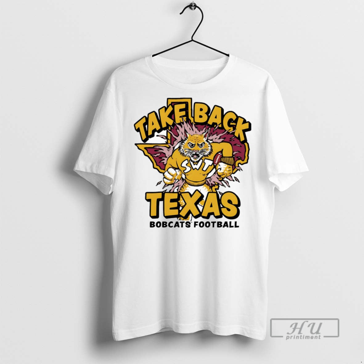 Officials Texas State Bobcats Football Take Back Texas T Shirt Unisex T-shirt, Sweatshirt, Hoodie, Long Sleeve Tee - T-Shirt, Sweatshirt, Hoodie