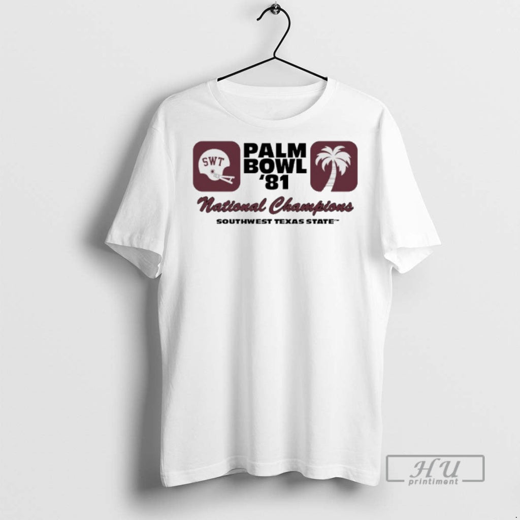 Officials Texas State Palm Bowl 1981 National Championship T Shirts Unisex T-shirt, Sweatshirt, Hoodie, Long Sleeve Tee - T-Shirt, Sweatshirt, Hoodie