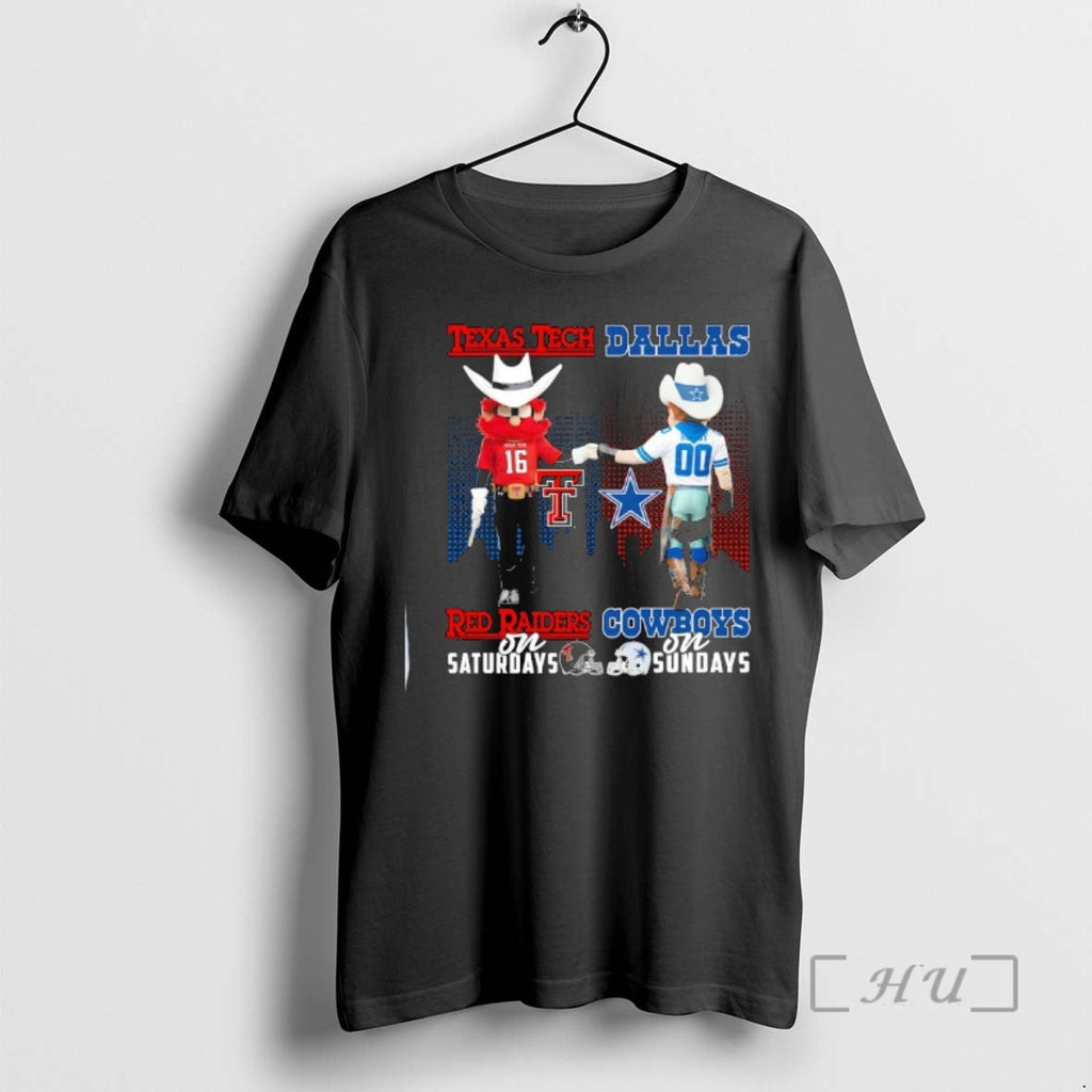Officials Texas Tech Red Raiders Saturdays X Dallas Cowboys Sundays Mascot T-Shirts, Hoodie, Sweatshirt - T-Shirt, Sweatshirt, Hoodie