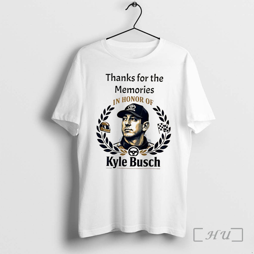 Officials Thanks For The Memories In Honor Of Kyle Busch Rowdy Tee Premium T Shirts Unisex T-shirt, Sweatshirt, Hoodie, Long Sleeve Tee - T-Shirt, Sweatshirt, Hoodie