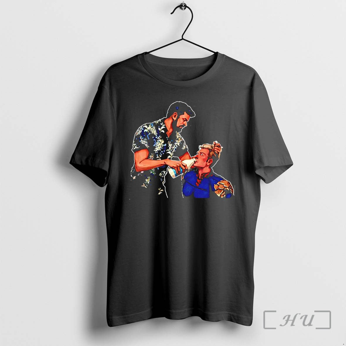 Officials The Boys Billy Butcher Feeding Homelander Milk Unisex T-shirt, Sweatshirt, Hoodie, Long Sleeve Tee - T-Shirt, Sweatshirt, Hoodie