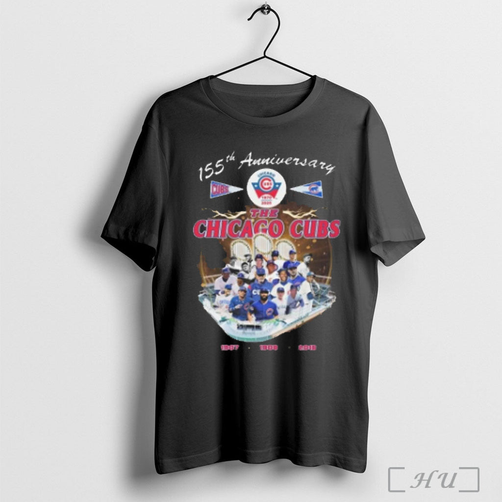 Officials The Chicago Cubs 155th Anniversary 1907 1908 2016 T Shirt Unisex T-shirt, Sweatshirt, Hoodie, Long Sleeve Tee - T-Shirt, Sweatshirt, Hoodie