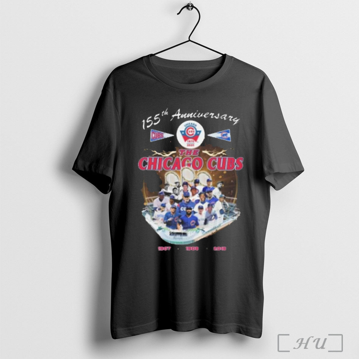 Officials The Chicago Cubs 155th Anniversary 1907 1908 2016 T Shirt Unisex T-shirt, Sweatshirt, Hoodie, Long Sleeve Tee - T-Shirt, Sweatshirt, Hoodie