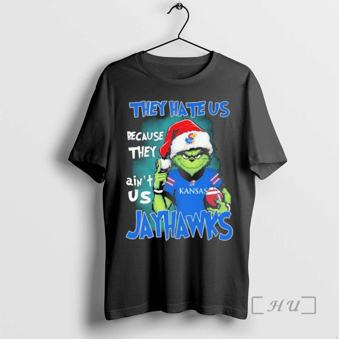 Officials Grinch They Hate Us Because They Aint Us Kansas Jayhawks T-Shirts, Hoodie, Sweatshirt - T-Shirt, Sweatshirt, Hoodie