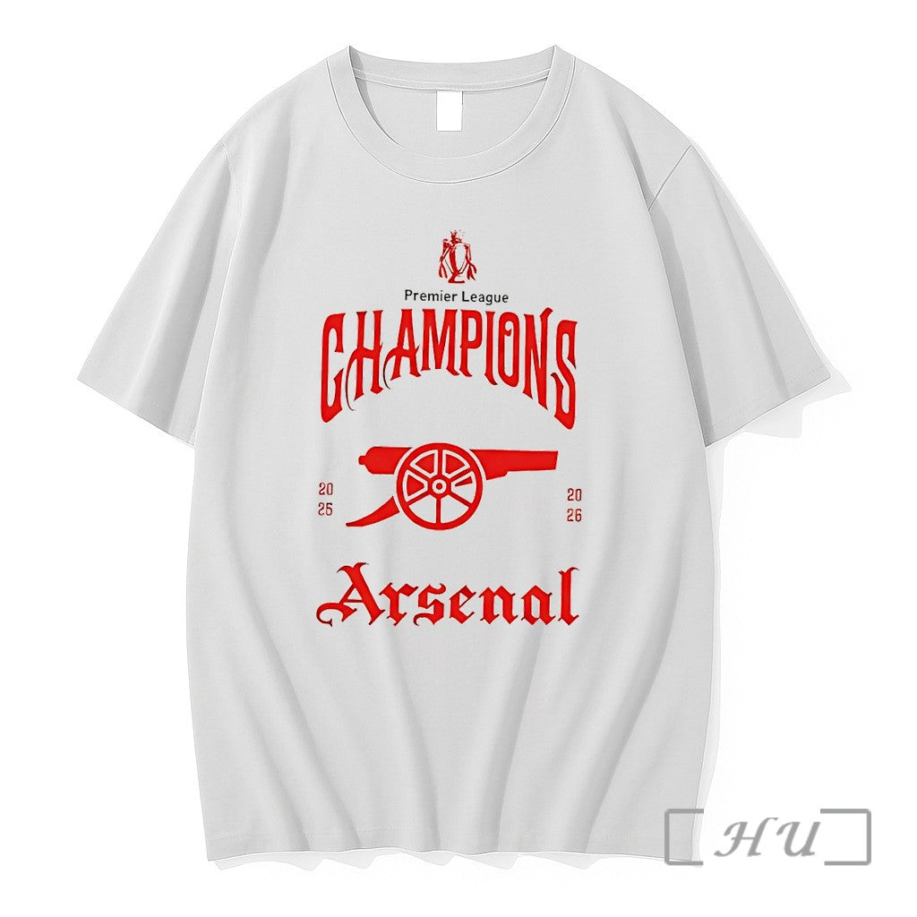 Officials The Gunners Arsenal Premier League Champions 2025 26 Unisex T-shirt, Sweatshirt, Hoodie, Long Sleeve Tee - T-Shirt, Sweatshirt, Hoodie