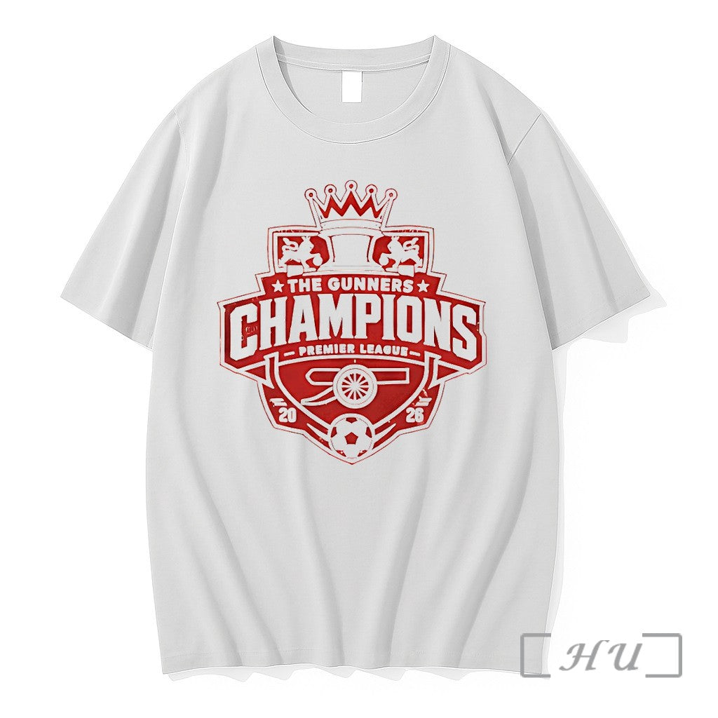Officials The Gunners Champions Arsenal Premier League Champions 2025 26 Vintage Premium T Shirts Sweater - T-Shirt, Sweatshirt, Hoodie