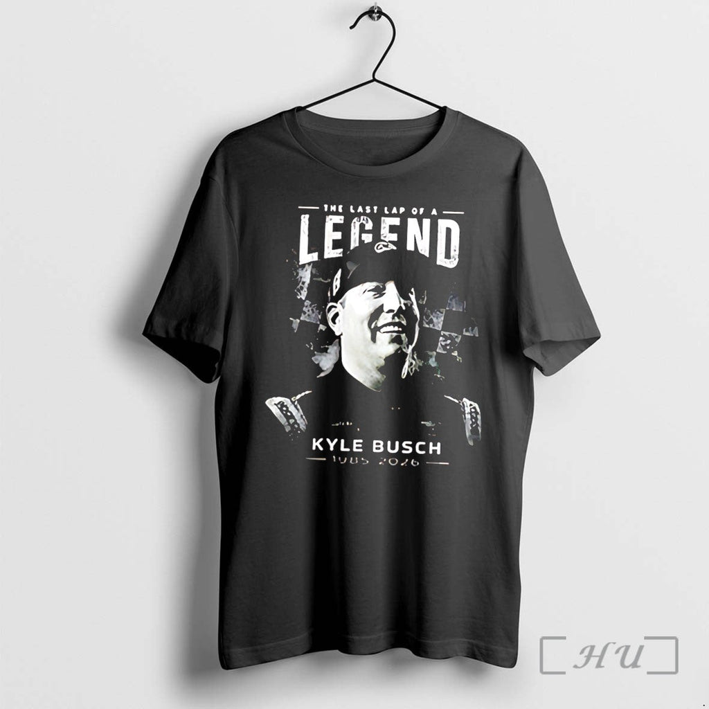 Officials The Last Lap Of A Kyle Busch Racing Legend Memorial Tee Premium T Shirts Unisex T-shirt, Sweatshirt, Hoodie, Long Sleeve Tee - T-Shirt, Sweatshirt, Hoodie
