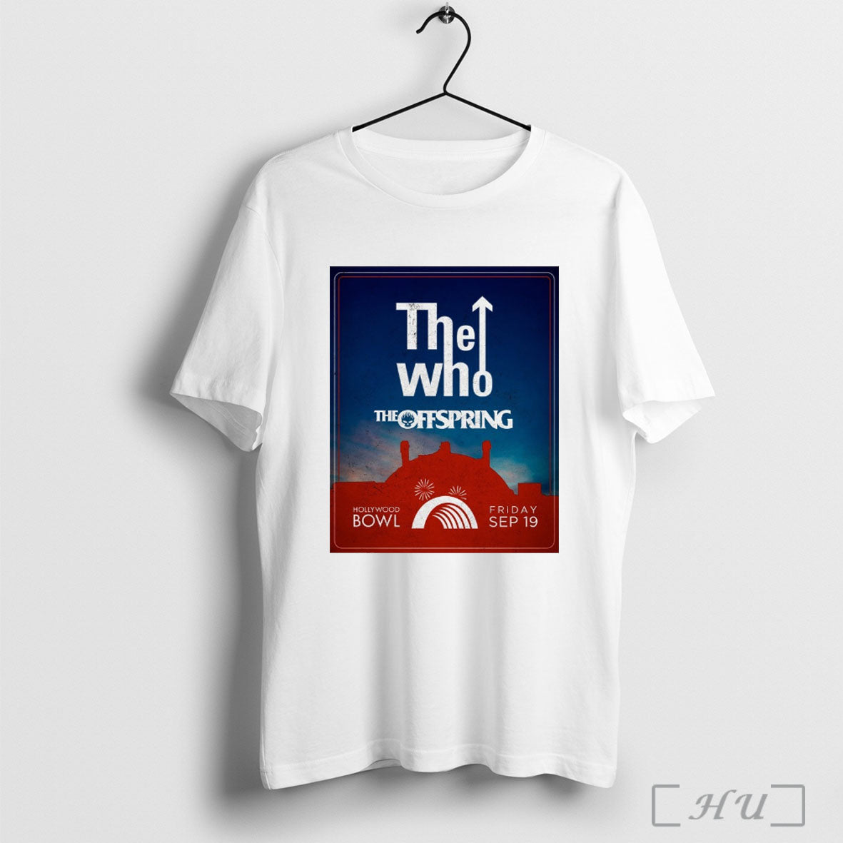 Officials The Who The Offspring At The Hollywood Bowl Friday September 19th 2025 Poster Unisex T-shirt, Sweatshirt, Hoodie, Long Sleeve Tee - T-Shirt, Sweatshirt, Hoodie