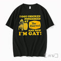 Officials The Barrel I Got Chicken Fingered At And Now Im Gay Premium T Shirts Unisex T-shirt, Sweatshirt, Hoodie, Long Sleeve Tee - T-Shirt, Sweatshirt, Hoodie
