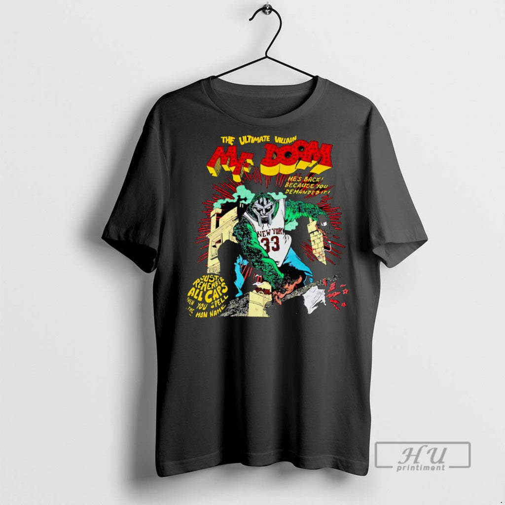 Officials The Ultimate Villain Mf Doom Hes Back Because You Demanded It T Shirt Unisex T-shirt, Sweatshirt, Hoodie, Long Sleeve Tee - T-Shirt, Sweatshirt, Hoodie