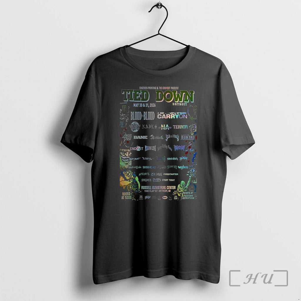 Officials Tied Down Detroit Mi May 30 31 2026 1 Unisex T-shirt, Sweatshirt, Hoodie, Long Sleeve Tee - T-Shirt, Sweatshirt, Hoodie