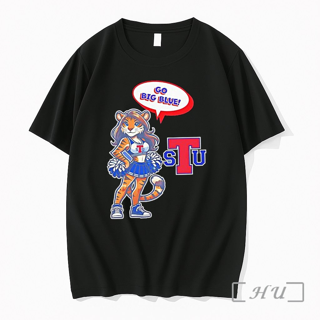 Officials Tiger Cheerleader Go Big Blue Louisiana Tech Bulldogs Unisex T-shirt, Sweatshirt, Hoodie, Long Sleeve Tee - T-Shirt, Sweatshirt, Hoodie
