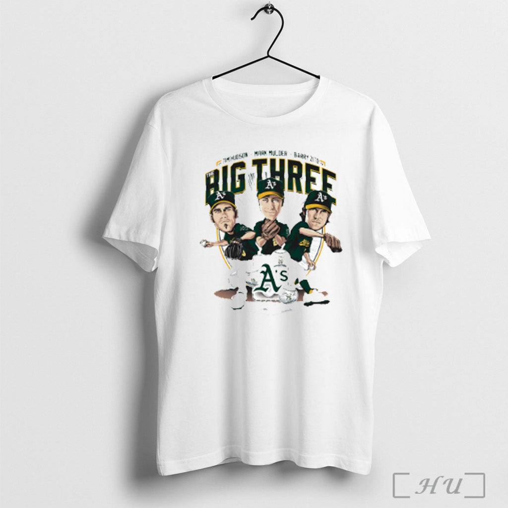 Officials Tim Hudson Mark Mulder Barry Zito The Big Three T Shirt Unisex T-shirt, Sweatshirt, Hoodie, Long Sleeve Tee - T-Shirt, Sweatshirt, Hoodie