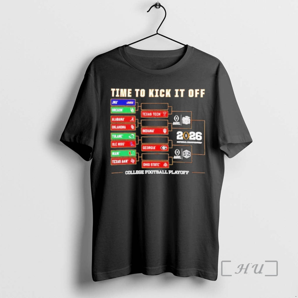 Officials Time Kick Off 2025 26 Cfp Bracket T-Shirts, Hoodie, Sweatshirt - T-Shirt, Sweatshirt, Hoodie