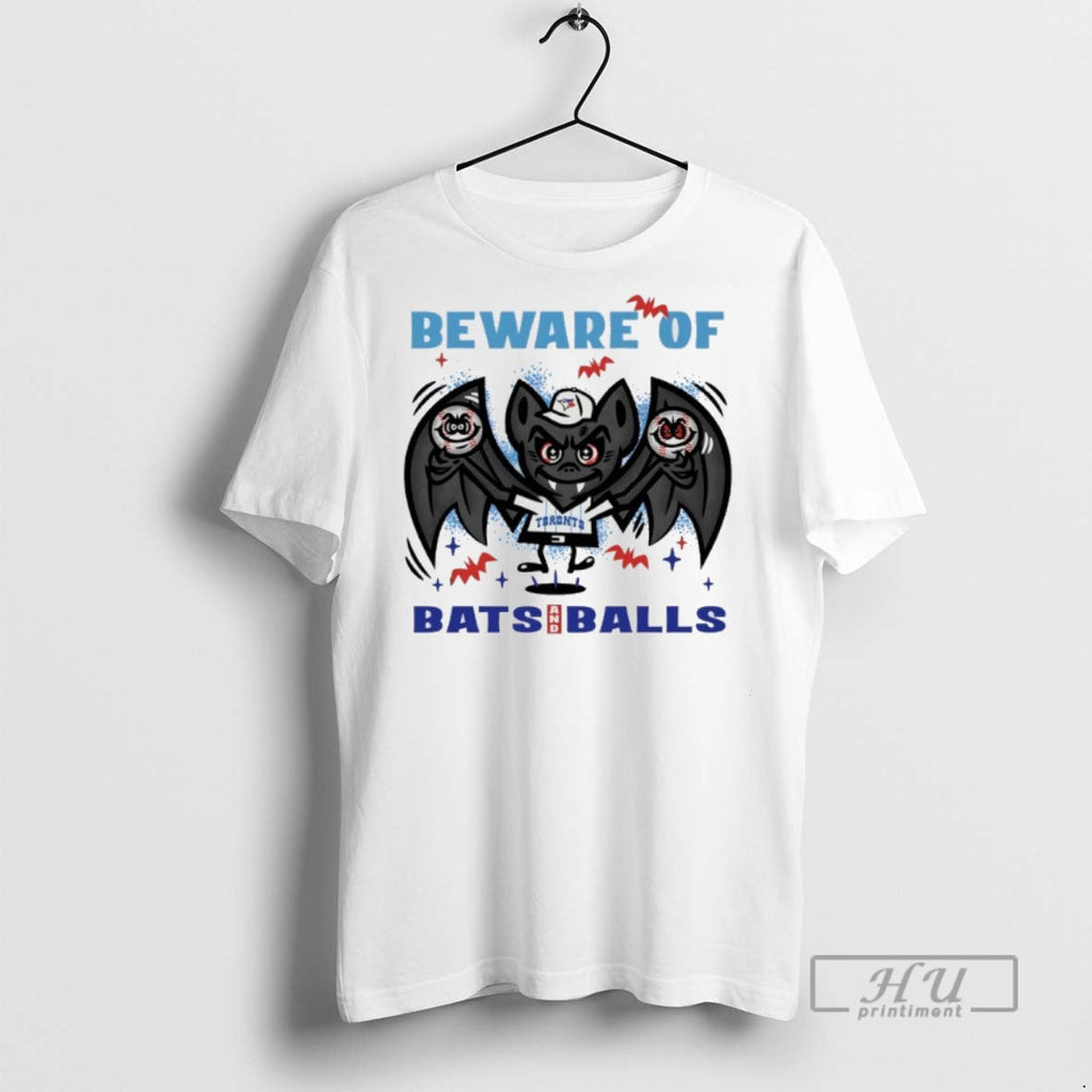 Officials Toronto Blue Jays October Beware Of Bats And Balls T Shirt Unisex T-shirt, Sweatshirt, Hoodie, Long Sleeve Tee - T-Shirt, Sweatshirt, Hoodie