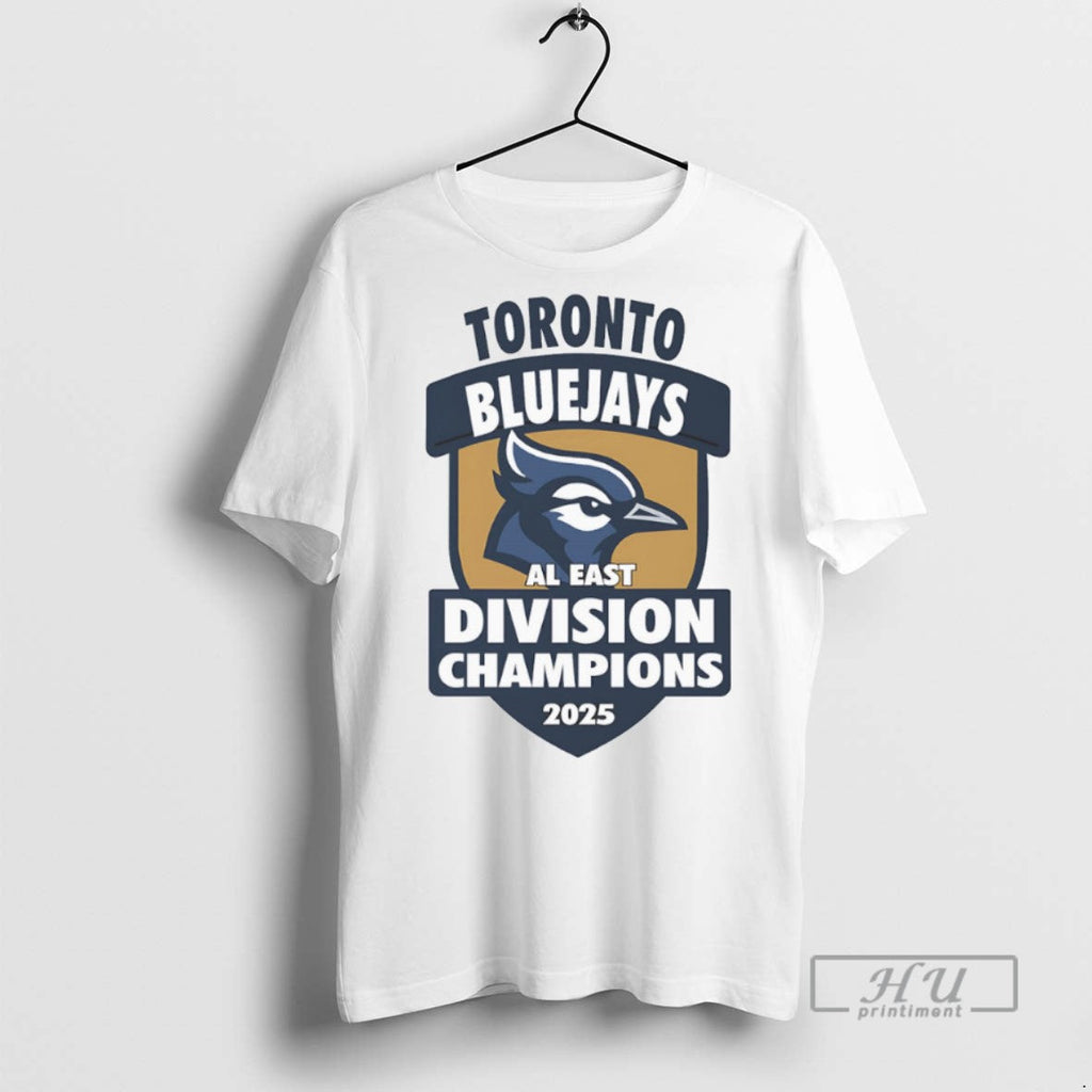 Officials Toronto Bluejays 2025 Al East Division Champions T Shirt Unisex T-shirt, Sweatshirt, Hoodie, Long Sleeve Tee - T-Shirt, Sweatshirt, Hoodie