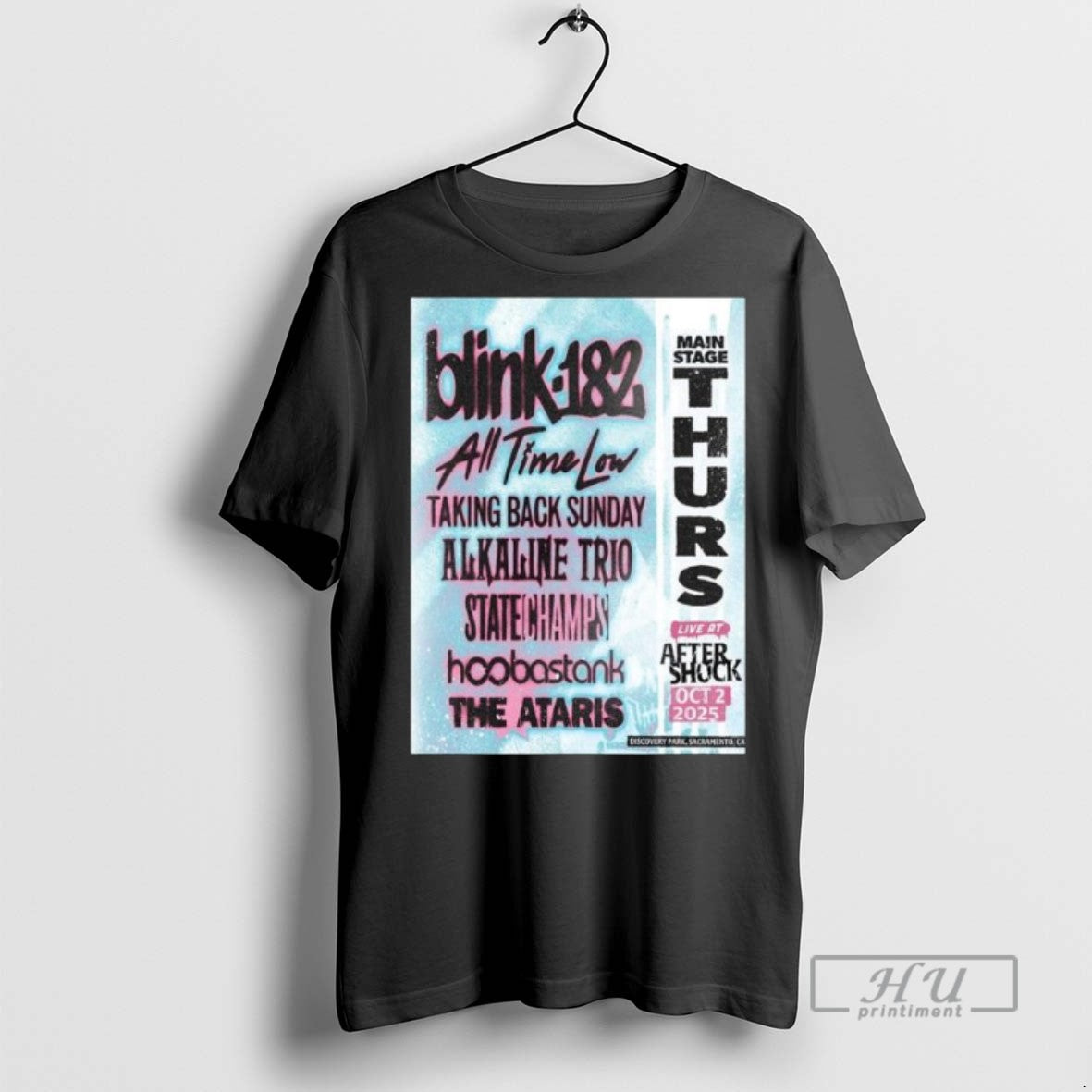 Officials Trending Blink 182 Discovery Park Sacramento Ca October 2 2025 Long Sleve Unisex T-shirt, Sweatshirt, Hoodie, Long Sleeve Tee - T-Shirt, Sweatshirt, Hoodie