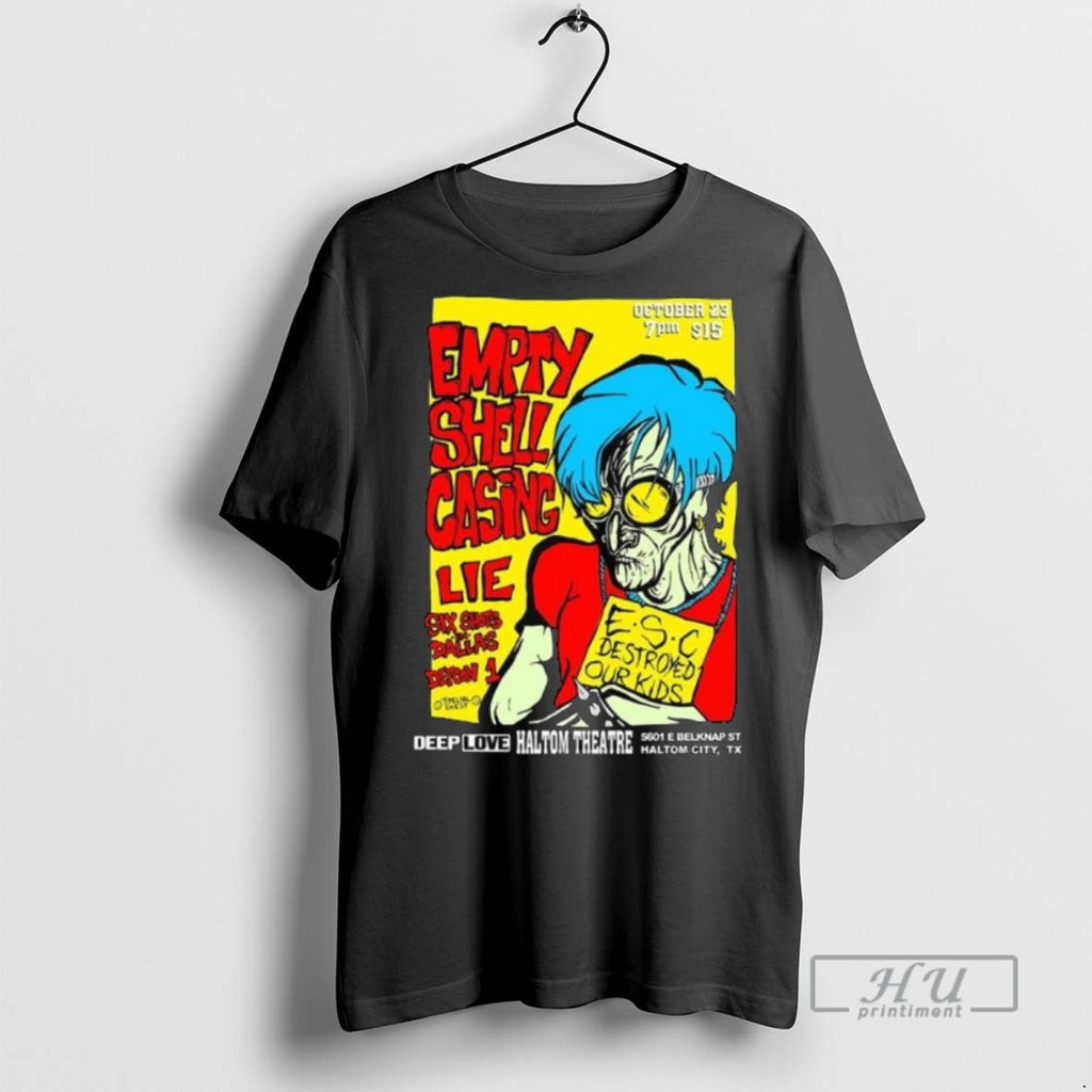 Officials Trending Empty Shell Casing October 23 2025 Haltom Theatre Long Sleve T Shirt Unisex T-shirt, Sweatshirt, Hoodie, Long Sleeve Tee - T-Shirt, Sweatshirt, Hoodie